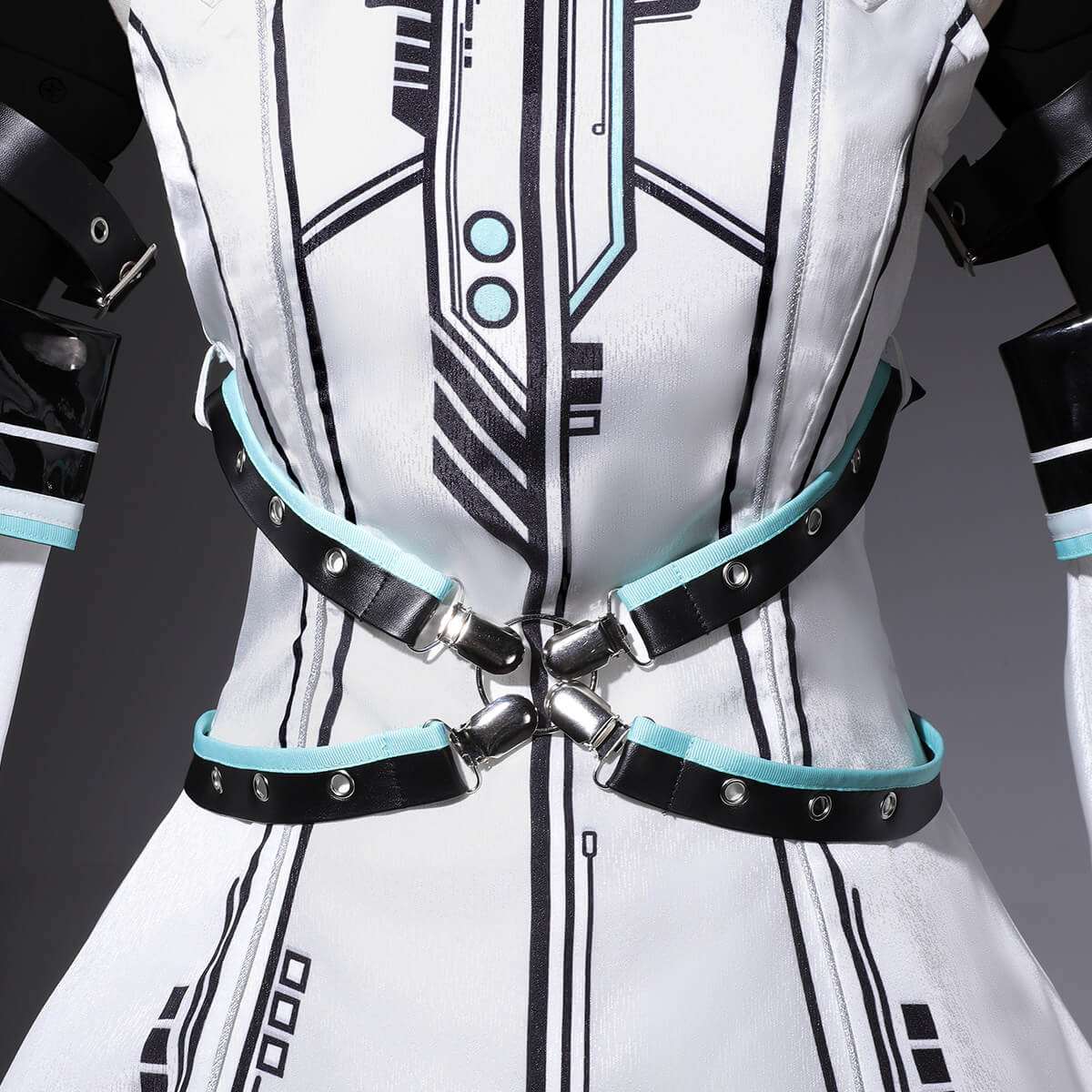 Future Mecha Girl Cyberpunk Bunny Ear Lolita Set - LolitaEraFull SetSFuture Mecha Girl Cyberpunk Bunny Ear Lolita Set