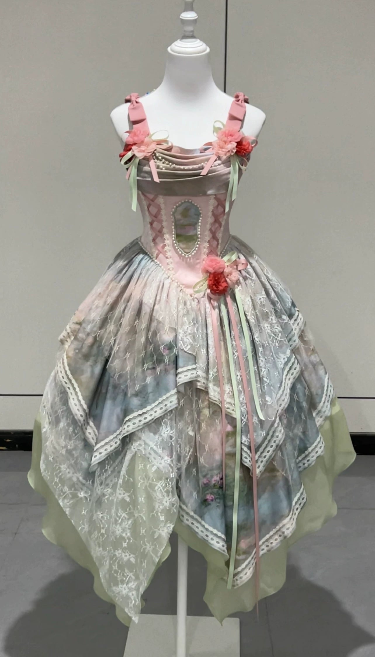 Sweet Dream Box [Flower Field Collection In-Stock Drop] Gentle Elegant Oil Painting Style Pastoral Irregular Lolita Dress