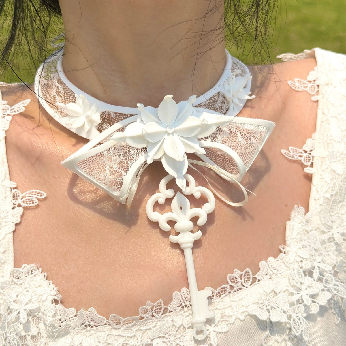 Extro Code Genuine design three dimensional necklace for keys, trend of season