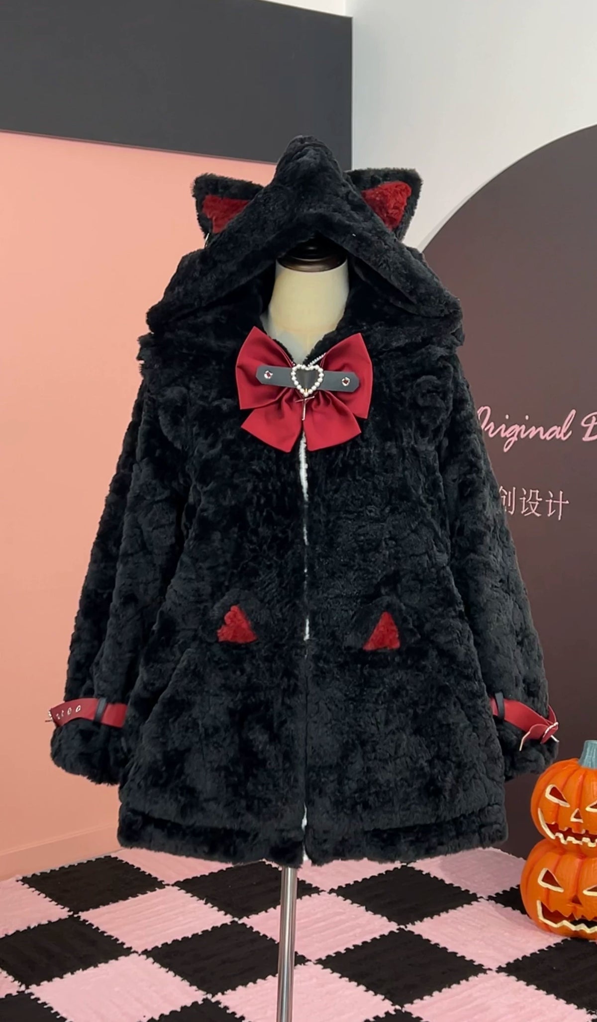 Genuine keep warm Japanese velvet jacket, Lolita style