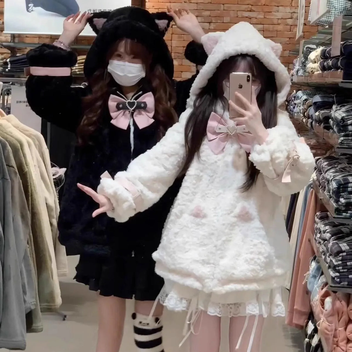 Genuine keep warm Japanese velvet jacket, Lolita style