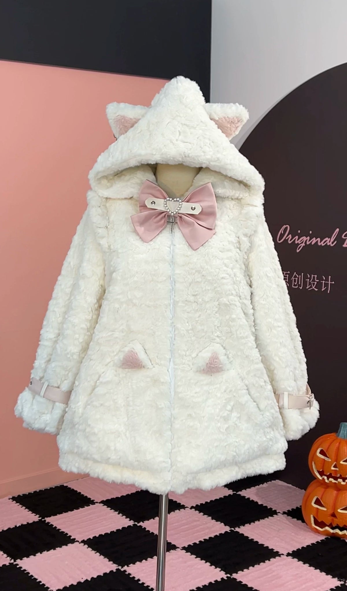 Genuine keep warm Japanese velvet jacket, Lolita style