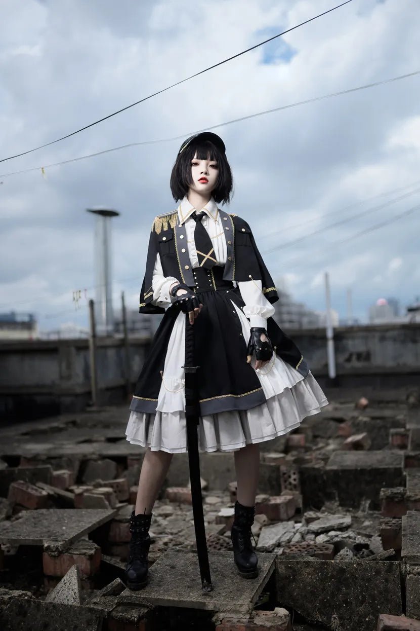 Girl Commander Lolita Original Designed Military Set - LolitaEra