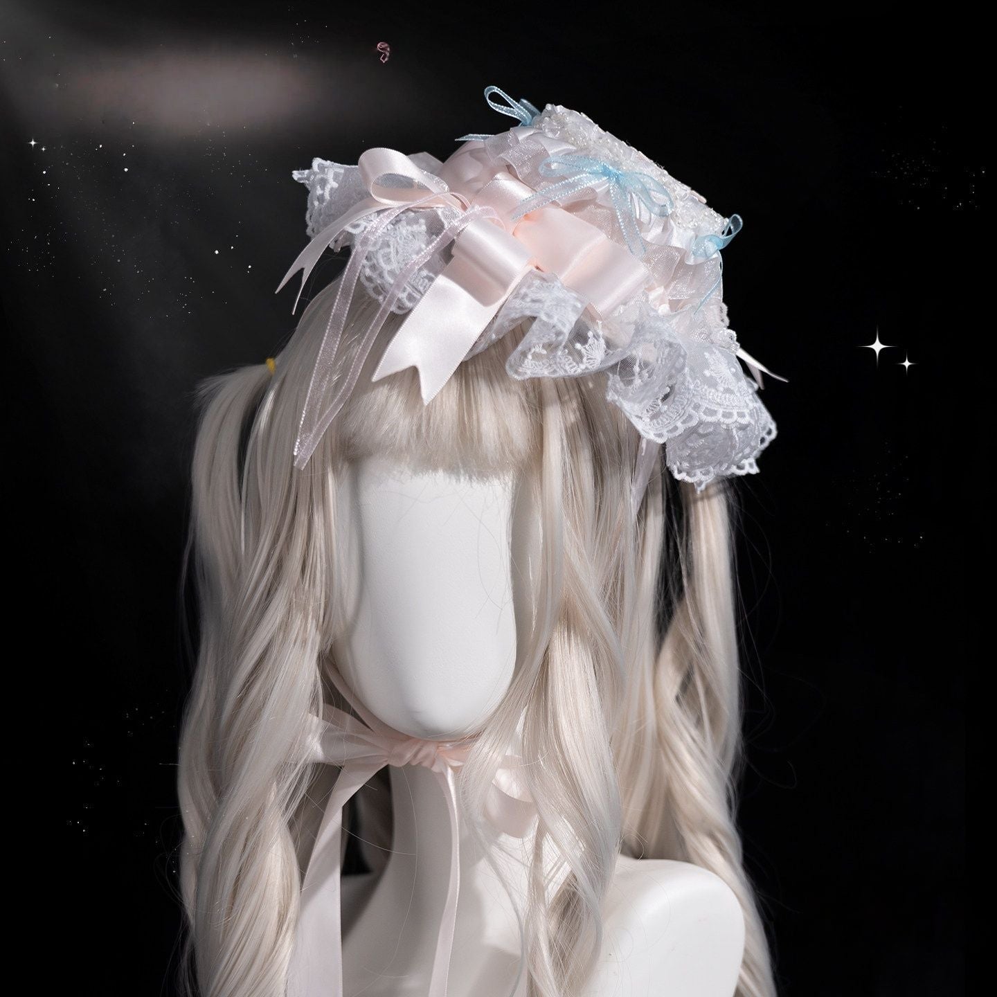 Glass Isle Balletcore Elegant Pink JSK Tiered Dress - LolitaEraPink Mini HatSGlass Isle Balletcore Elegant Pink JSK Tiered Dress