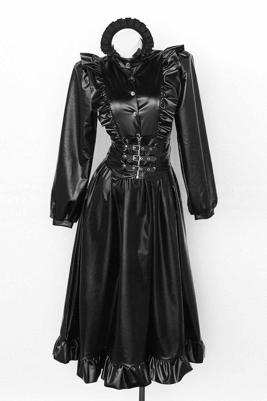 Gothic Dark Maid Bodysuit - LolitaEraBlackSGothic Dark Maid Bodysuit