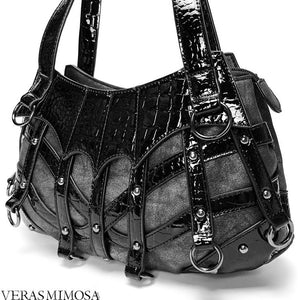 Gothic Punk Snake Print Lolita Ita Bag 1221 - LolitaEraBlackGothic Punk Snake Print Lolita Ita Bag 1221