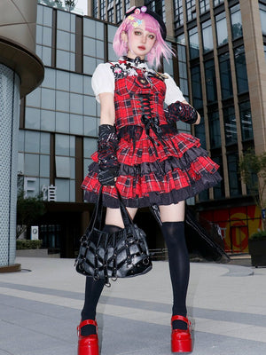 Gothic Punk Snake Print Lolita Ita Bag 1221 - LolitaEraBlackGothic Punk Snake Print Lolita Ita Bag 1221