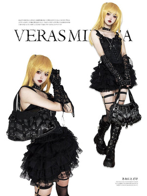 Gothic Punk Snake Print Lolita Ita Bag 1221 - LolitaEraBlackGothic Punk Snake Print Lolita Ita Bag 1221