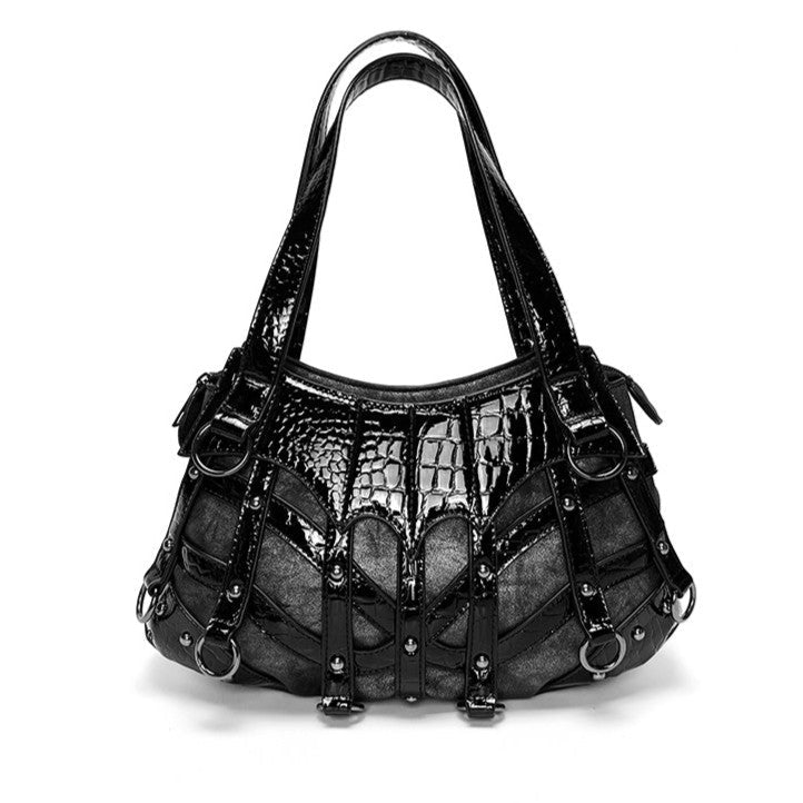 Gothic Punk Snake Print Lolita Ita Bag 1221 - LolitaEraBlackGothic Punk Snake Print Lolita Ita Bag 1221