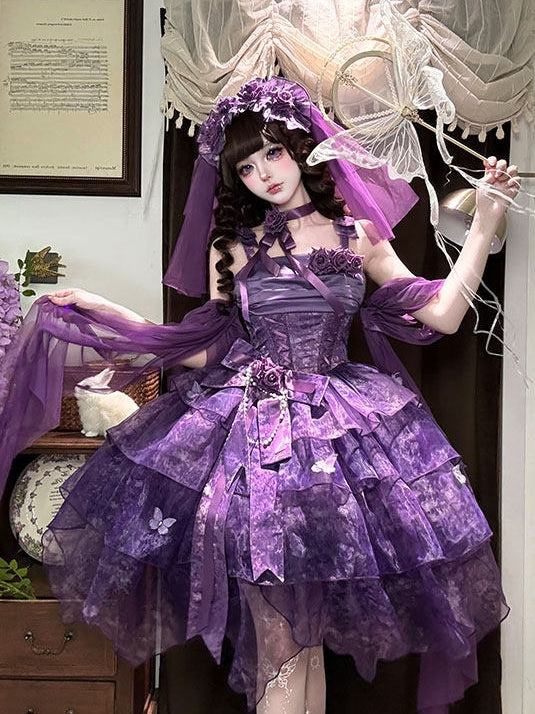Wisteria Butterfly Lolita JSK Dress