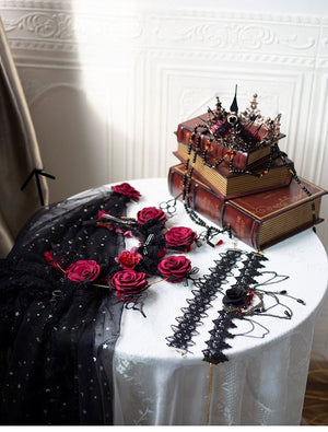 Halloween Gothic Witch Sorcerer Hat LE4156 - LolitaEraSetHalloween Gothic Witch Sorcerer Hat LE4156