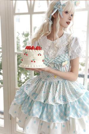Hatsune Miku Co - branded Cake Tier Lolita JSK Dress - LolitaEraBlue JSKSHatsune Miku Co - branded Cake Tier Lolita JSK Dress