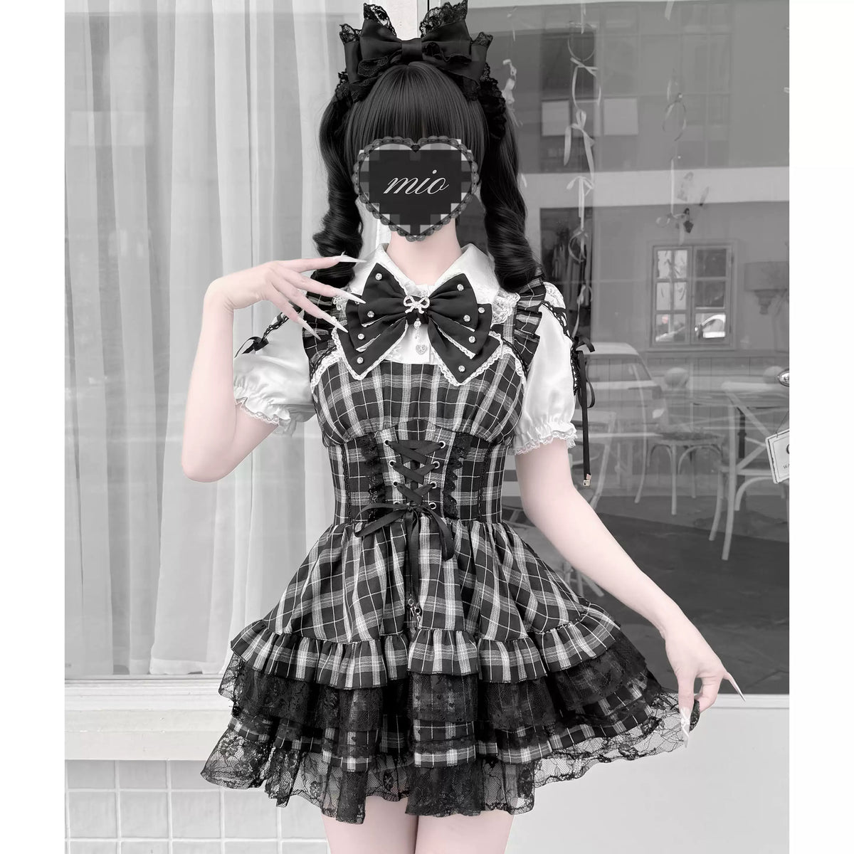 【Heart Key Treasure Box】Japanese Style Jirai Kei Ryousangata Twin Set