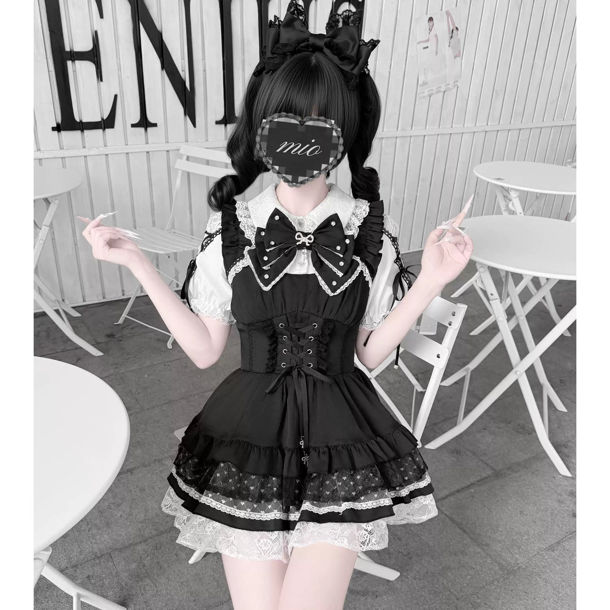 【Heart Key Treasure Box】Japanese Style Jirai Kei Ryousangata Twin Set