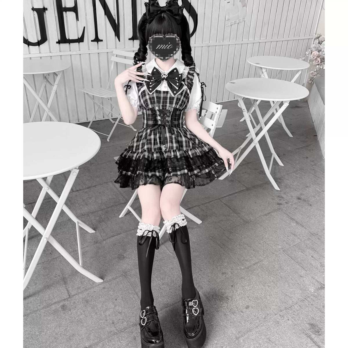 【Heart Key Treasure Box】Japanese Style Jirai Kei Ryousangata Twin Set