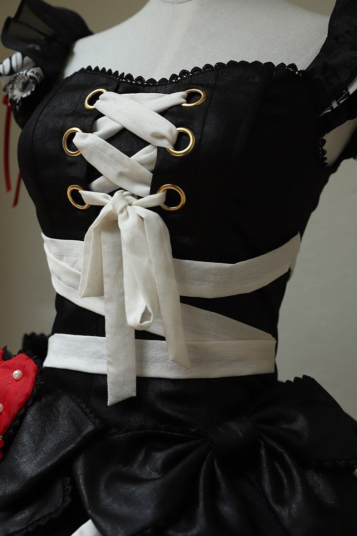 Heart Theatre Gothic Grotesque Lolita OP Dress - LolitaEra