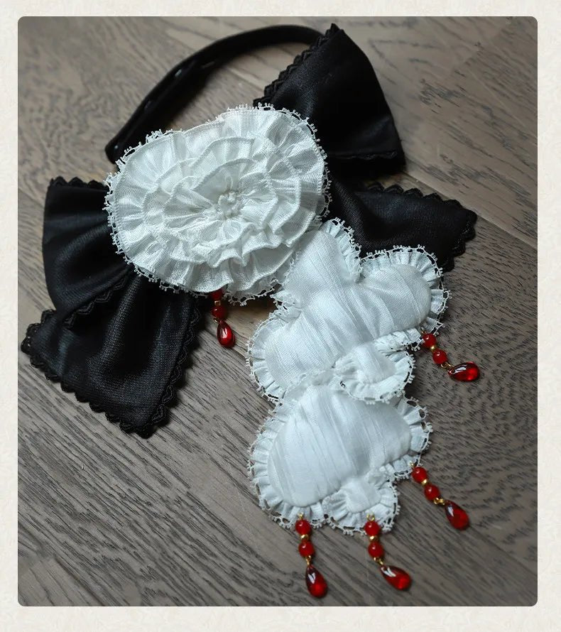 Heart Theatre Gothic Grotesque Lolita OP Dress - LolitaEra