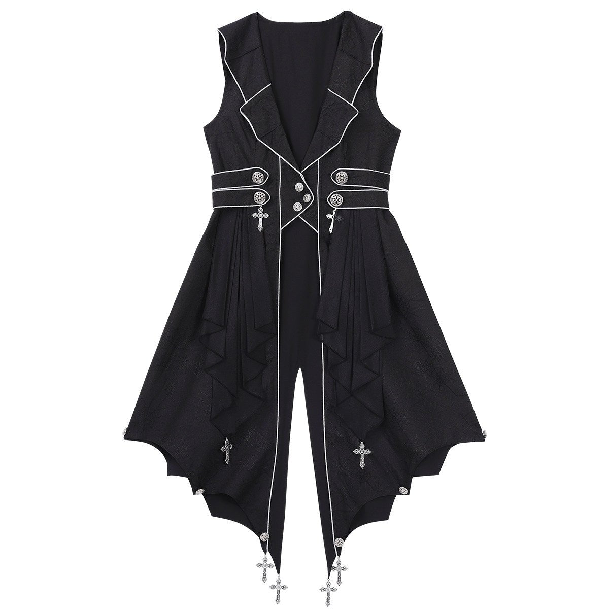 High - Frequency Link Dark Techwear Set 1329 - LolitaEra3 - Piece SetSHigh - Frequency Link Dark Techwear Set 1329