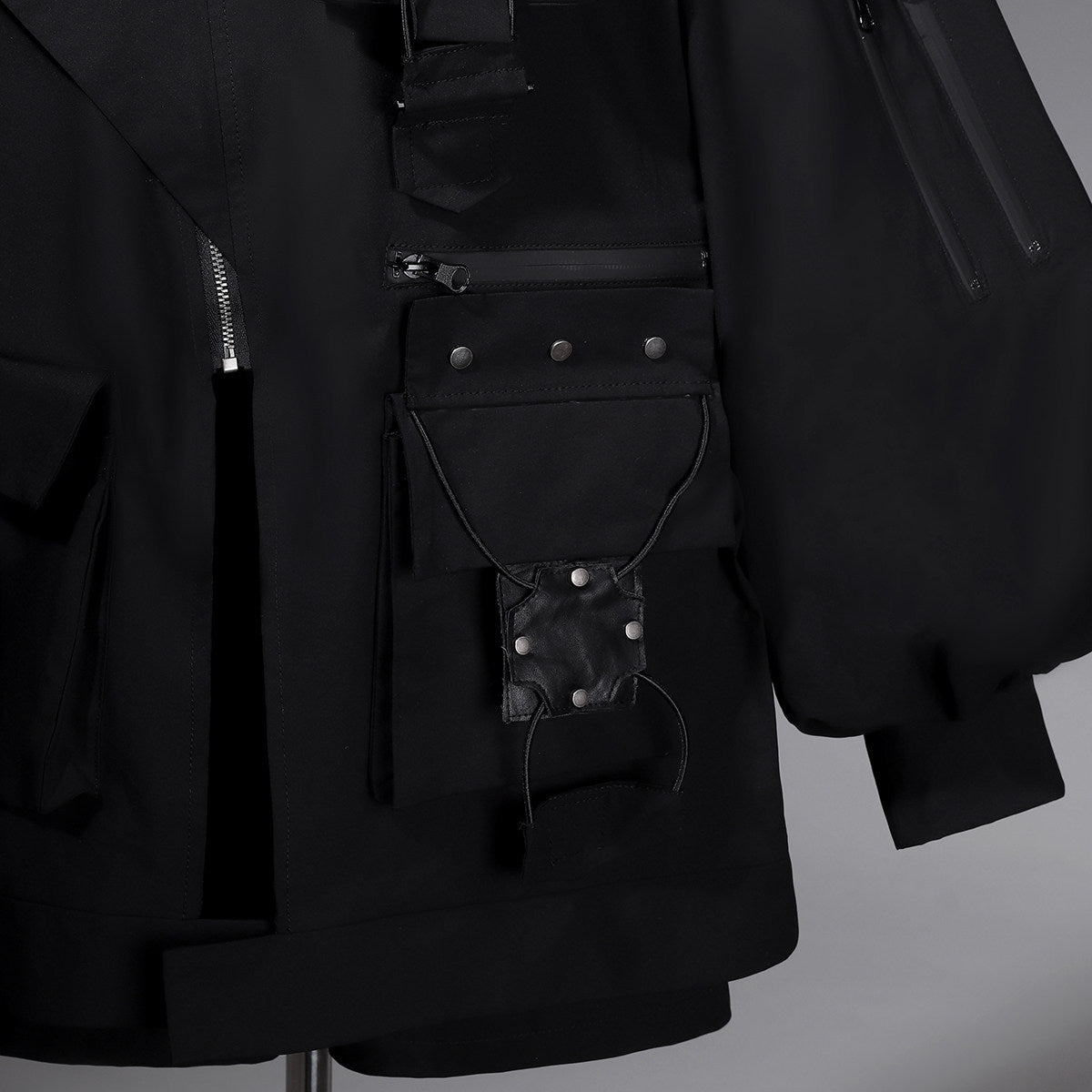 High - Frequency Link Dark Techwear Set 1329 - LolitaEra3 - Piece SetSHigh - Frequency Link Dark Techwear Set 1329