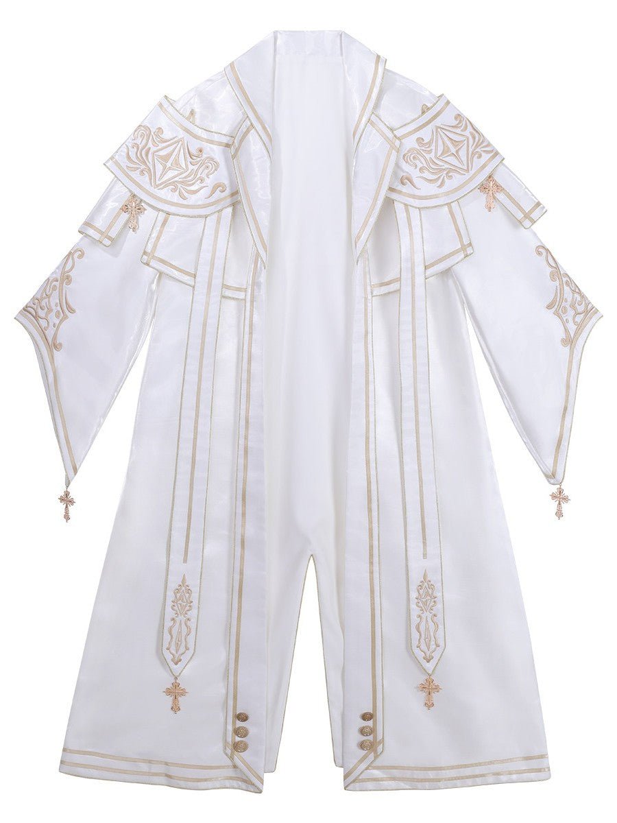 Holy Goddess Elegant Gorgeous Court Lolita Dress - LolitaEraCoatWhiteSHoly Goddess Elegant Gorgeous Court Lolita Dress