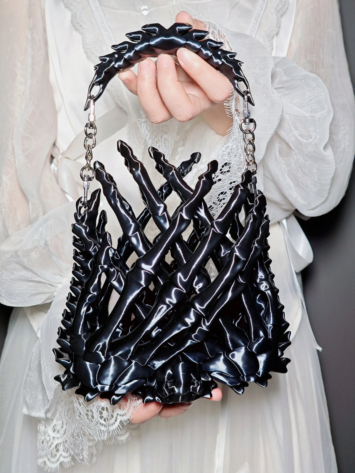 Sacred Relic Unprayed Bone Bag Glitch Reverie Original 3D Printed Handbag