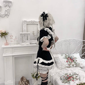 Hooded Kawaii Bowknot Anime Slim - fit T-shirt - LolitaEraBlackSHooded Kawaii Bowknot Anime Slim - fit T-shirt