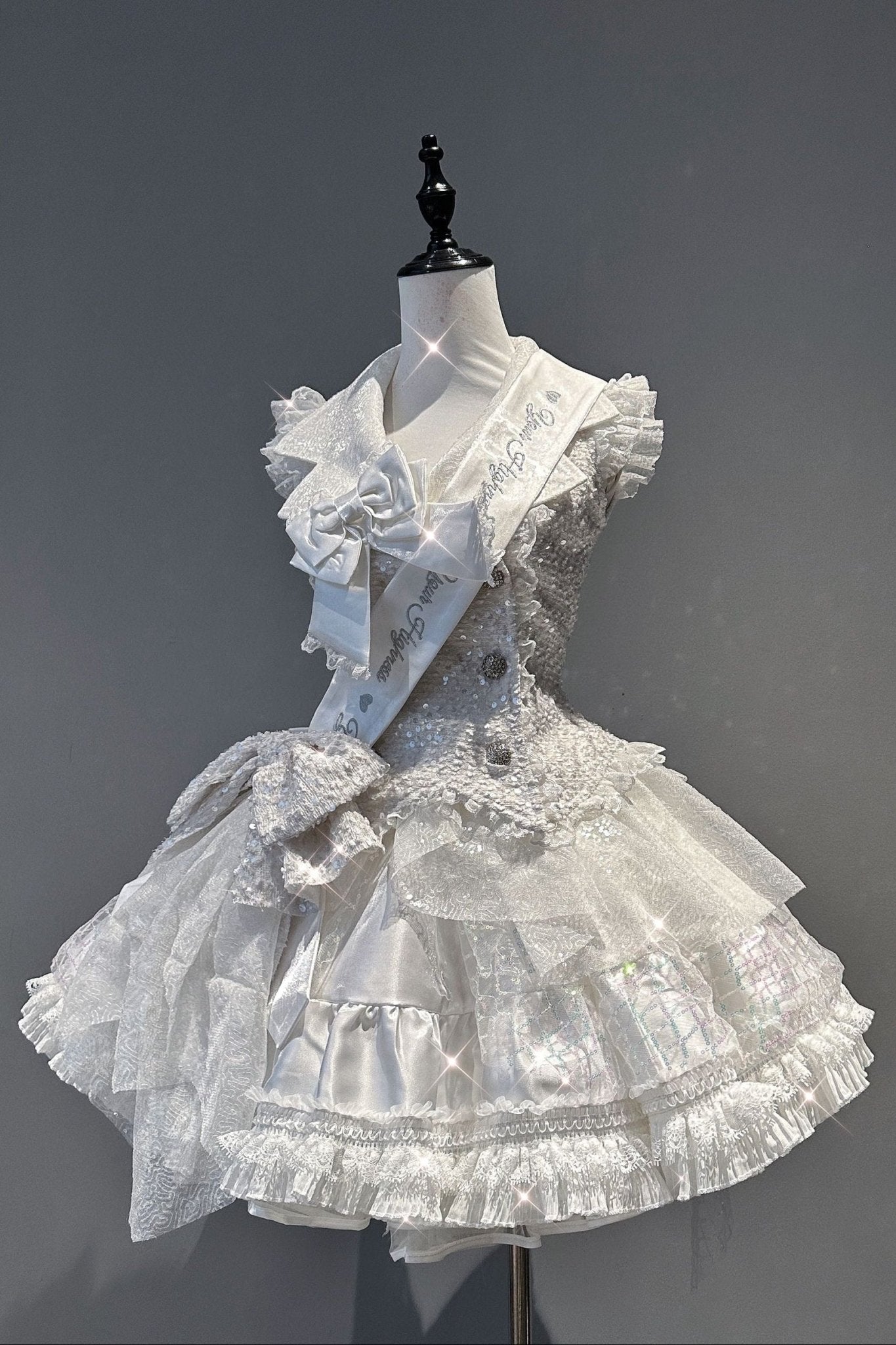 Idol Glow Lolita Stage Outfit - LolitaEraWhite SetSIdol Glow Lolita Stage Outfit