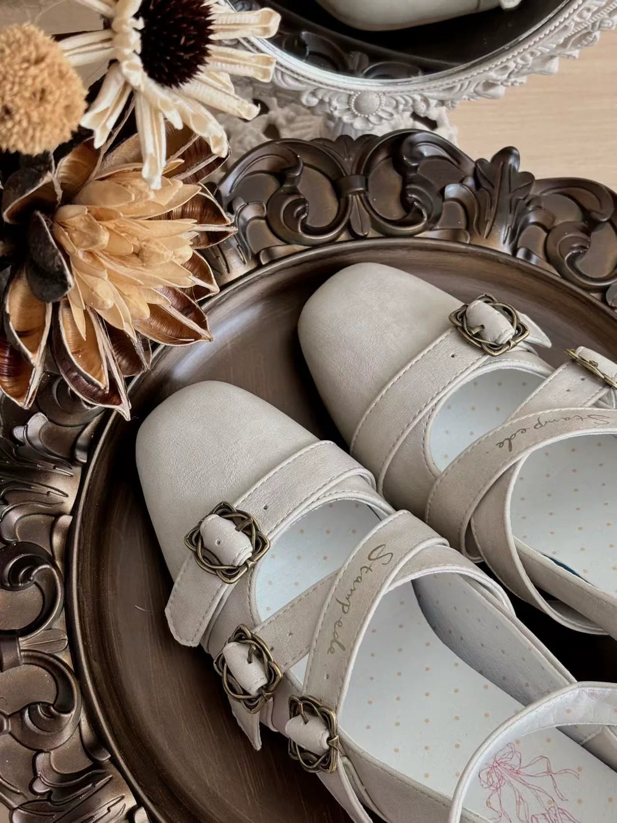 [In Stock] Banxian Shi Dita Original CLA-style Elegant Wine Glass Heel Lolita Shoes Square Toe High Heels