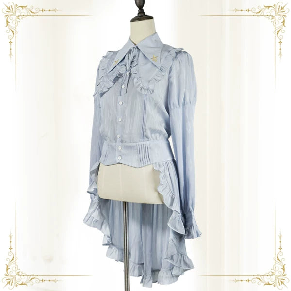 [Ready Stock] Indestructible Paper Appointment-Original Design-Gorgeous Palace Long Swallowtail Handsome Prince Shirt