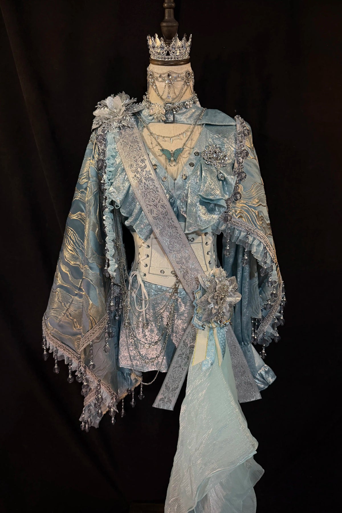 In Stock Lolita Court Prince Cape Sash Vintage Gothic Royal Knight Costume Set