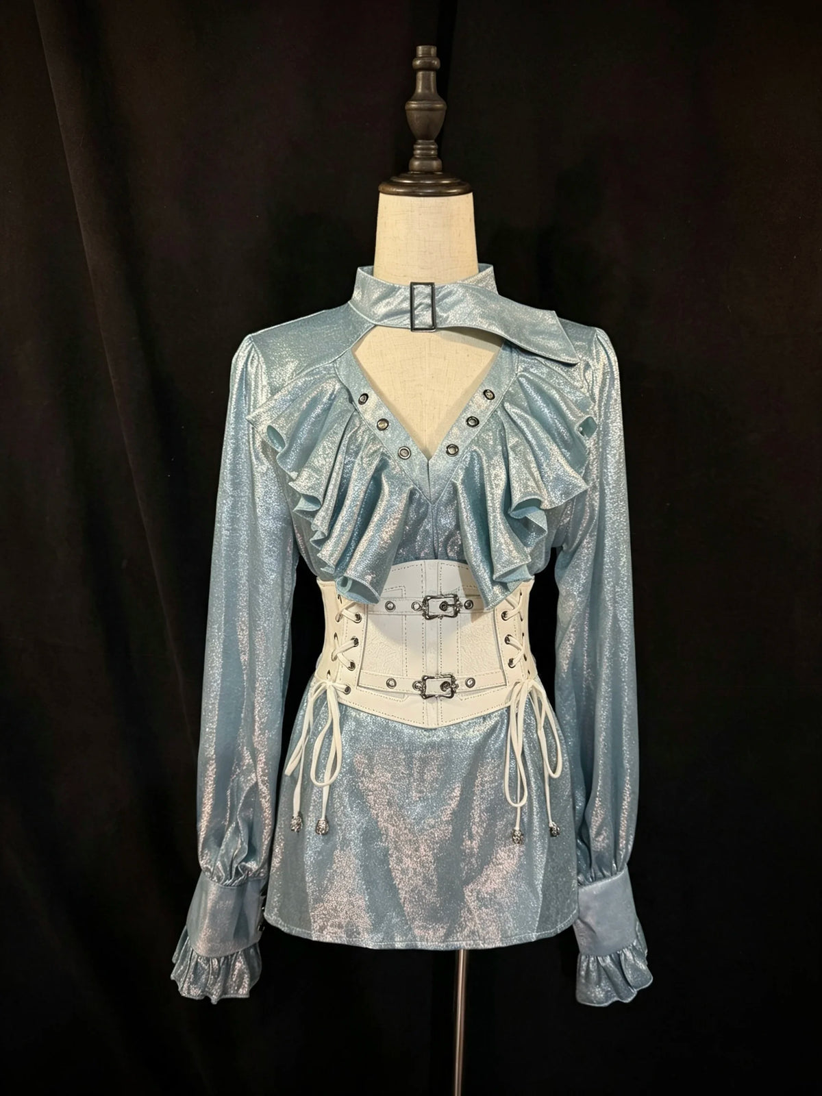 In Stock Lolita Court Prince Cape Sash Vintage Gothic Royal Knight Costume Set