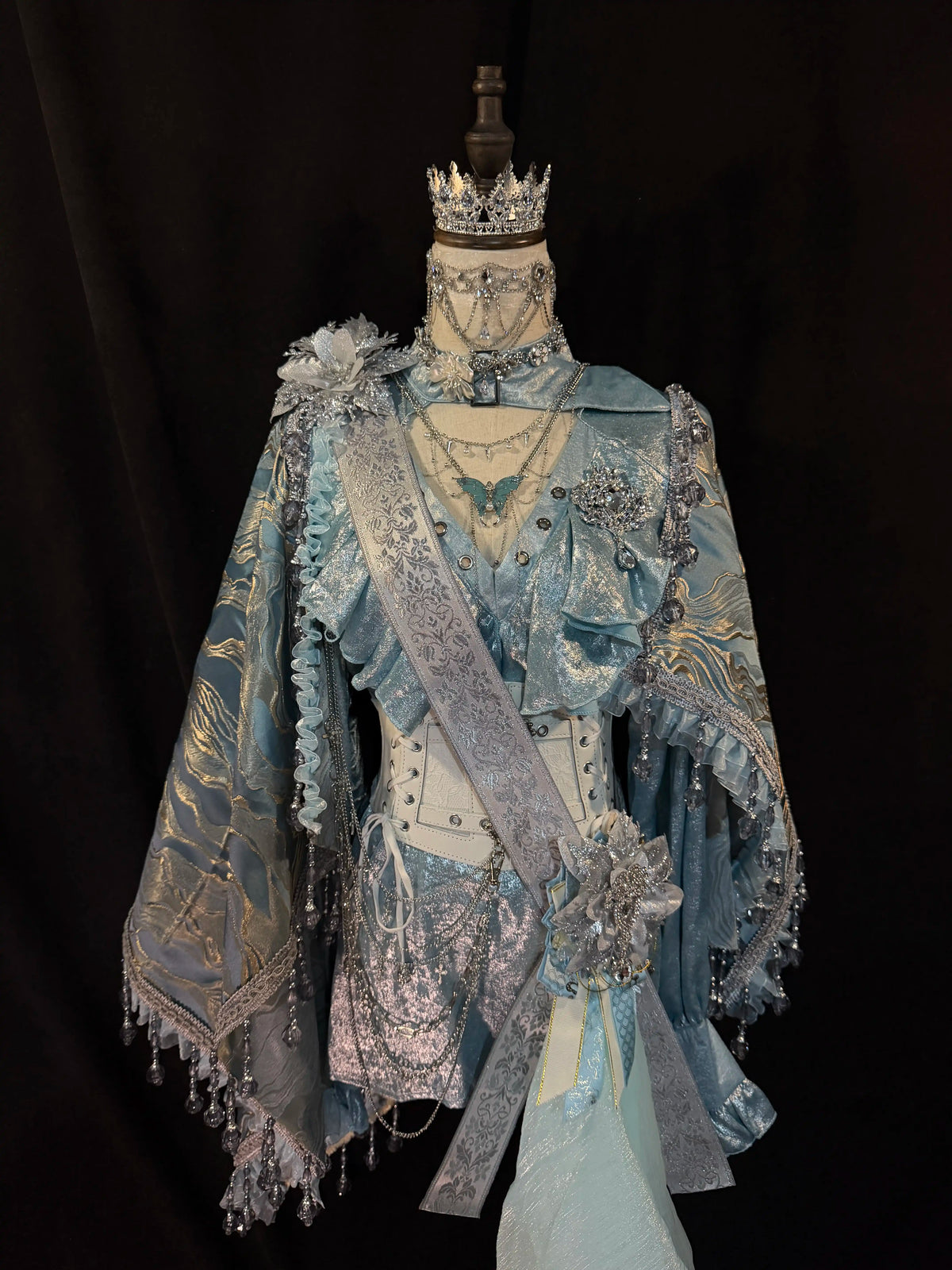 In Stock Lolita Court Prince Cape Sash Vintage Gothic Royal Knight Costume Set