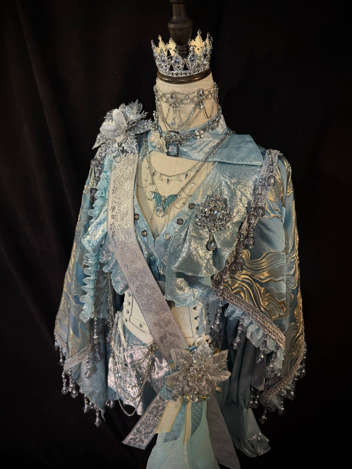In Stock Lolita Court Prince Cape Sash Vintage Gothic Royal Knight Costume Set