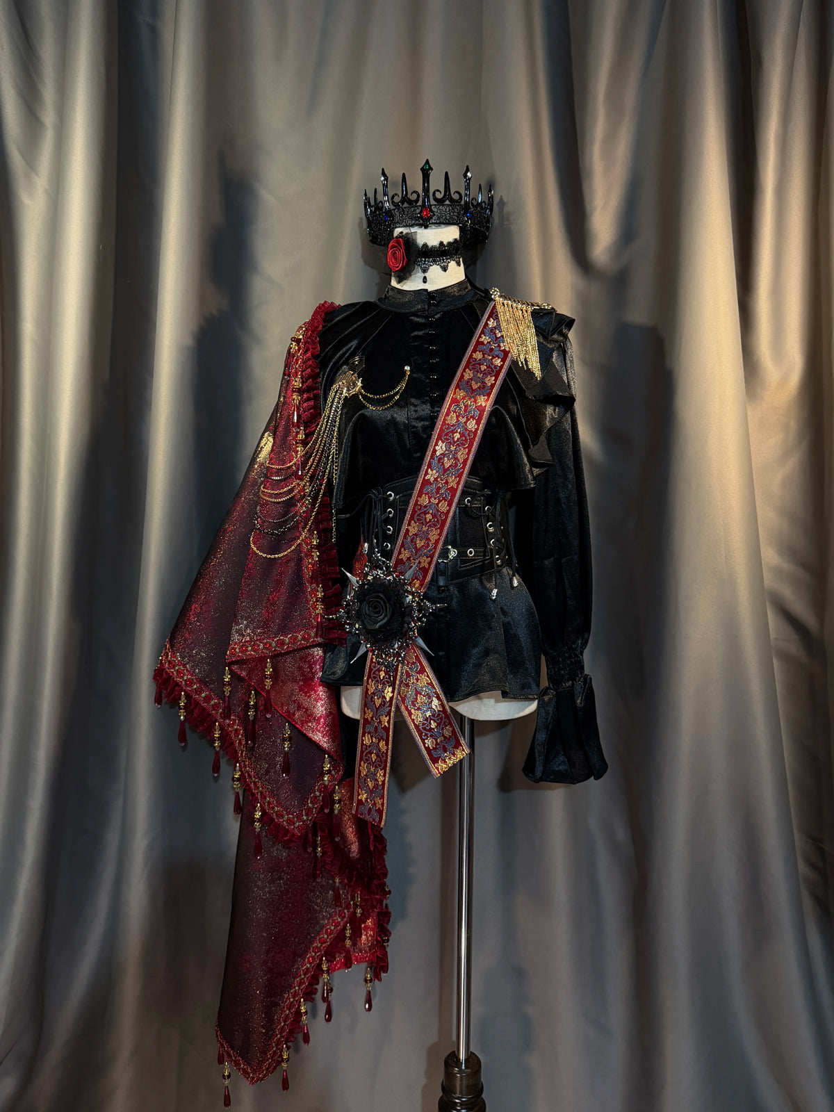 In-Stock Lolita Court-Style Prince Cape, Prince Sash, Vintage Gothic Stylish Royal Knight Prince Outfit