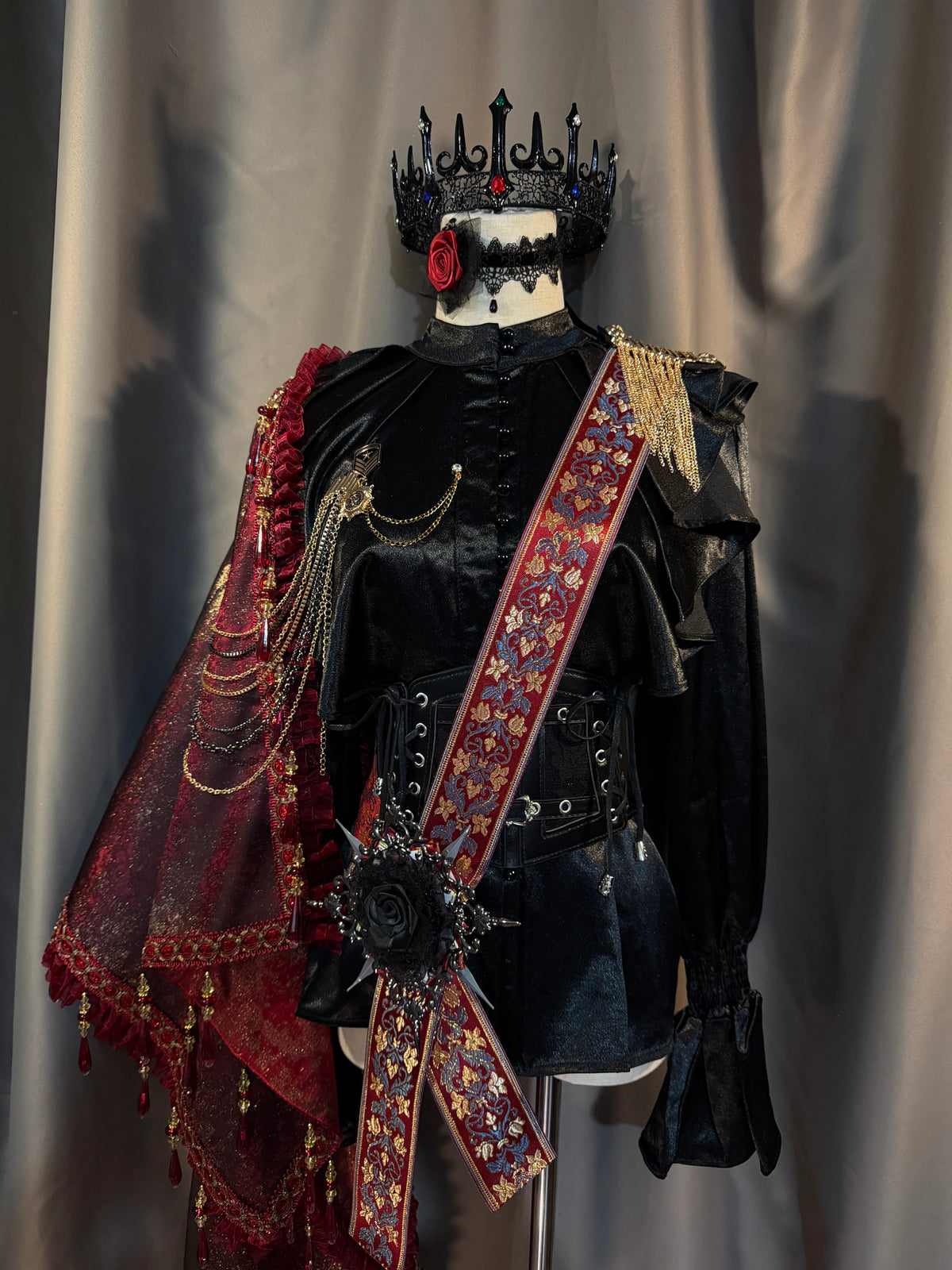 In-Stock Lolita Court-Style Prince Cape, Prince Sash, Vintage Gothic Stylish Royal Knight Prince Outfit