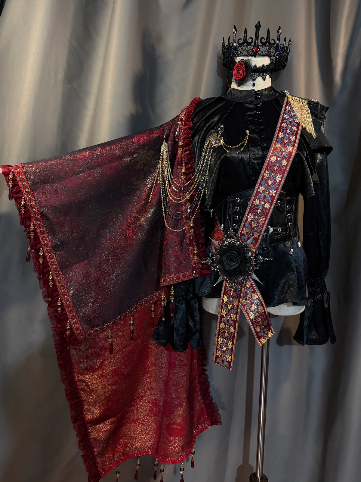 In-Stock Lolita Court-Style Prince Cape, Prince Sash, Vintage Gothic Stylish Royal Knight Prince Outfit