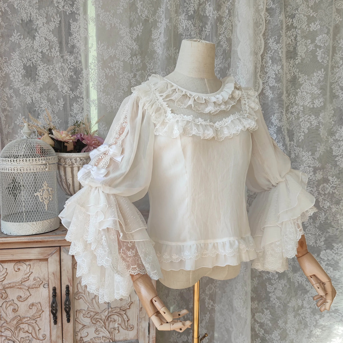 Elegant shirt, (Physicals), Lolita style, European style