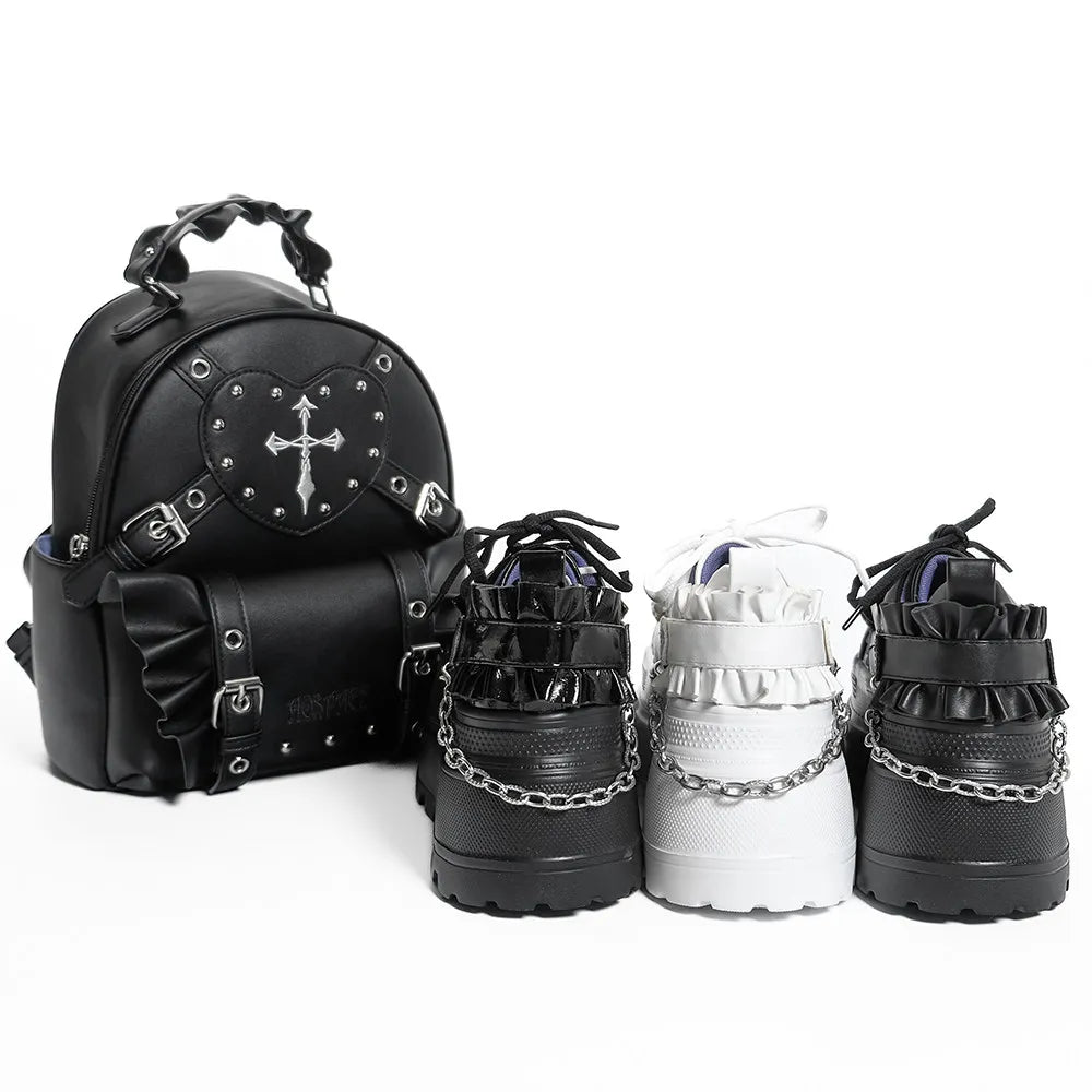 Transfer Student Ridiculous Secret Original Hypoxic Outer Space Joint Sweet Cool Platform Shoes Japanese Subculture Shoes Platform Shoes