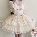 Lolita Cute Vintage Lace Chiffon SK Dress  LS1002