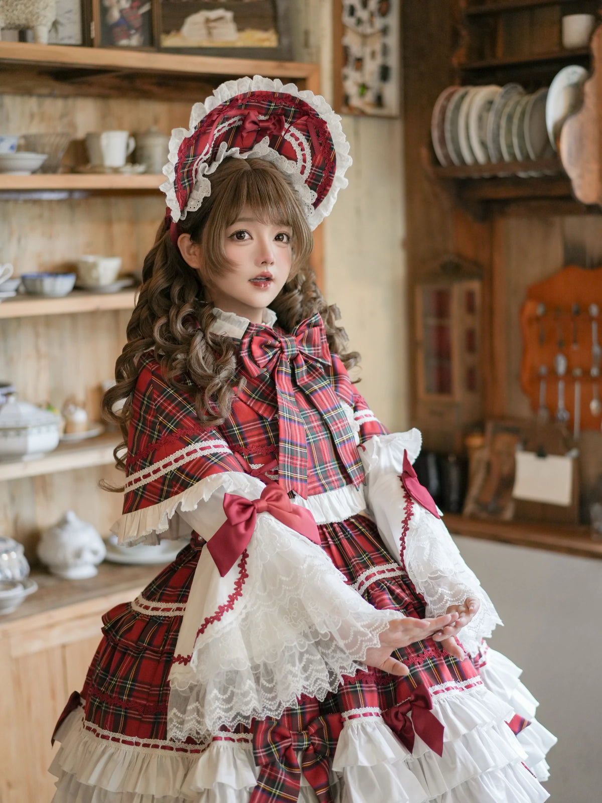 Labyrinth Doll Lolita Vintage Christmas Doll Style Cape & JSK Set
