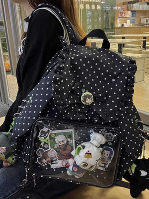 Kawaii Bunny Ear Large - Capacity Backpack Ita Bag 1287 - LolitaEraPinkKawaii Bunny Ear Large - Capacity Backpack Ita Bag 1287