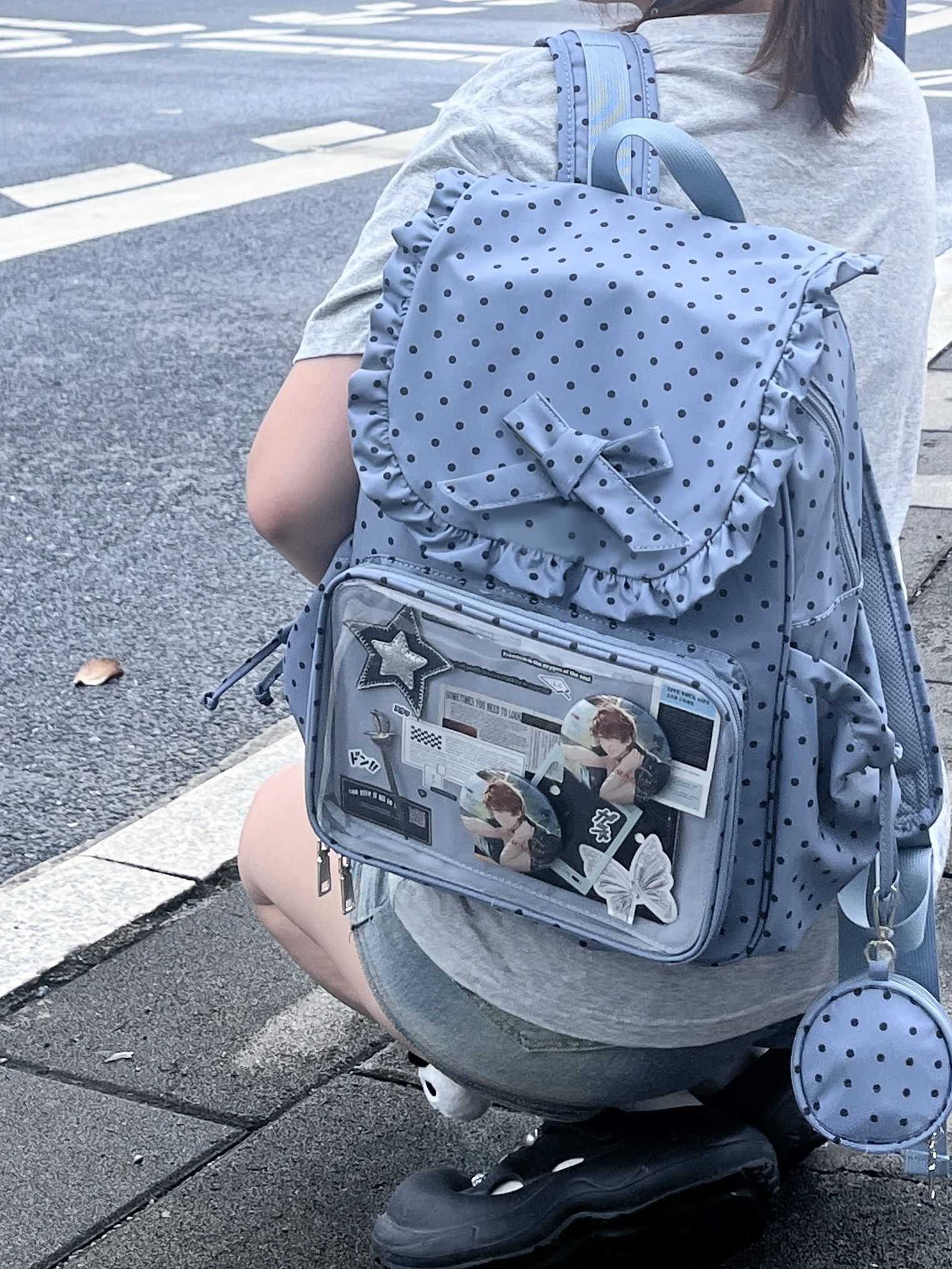 Kawaii Bunny Ear Large - Capacity Backpack Ita Bag 1287 - LolitaEraPinkKawaii Bunny Ear Large - Capacity Backpack Ita Bag 1287