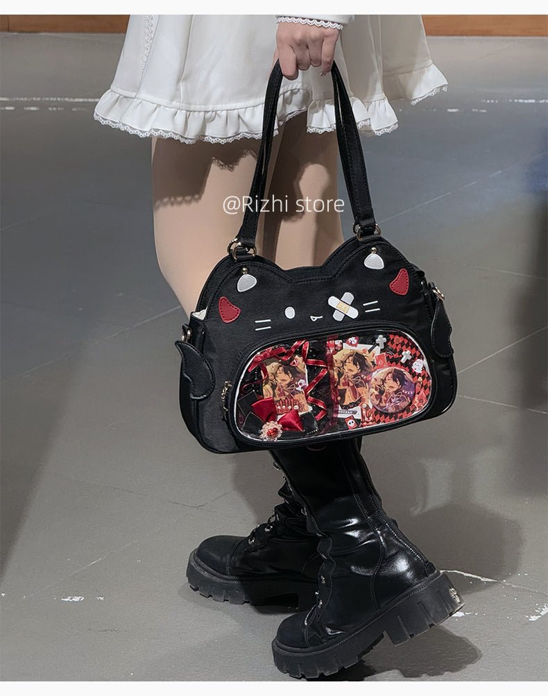 Kawaii Cat Nylon Ita Bag - LolitaEra1Kawaii Cat Nylon Ita Bag