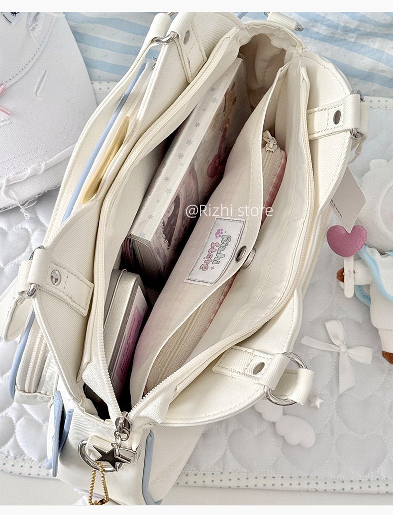 Kawaii Cat Nylon Ita Bag - LolitaEra1Kawaii Cat Nylon Ita Bag