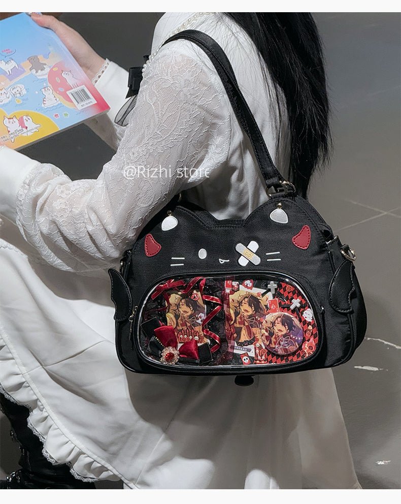 Kawaii Cat Nylon Ita Bag - LolitaEra1Kawaii Cat Nylon Ita Bag
