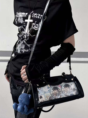 Kawaii Cream - Filled Chocolate Baguette Mini Ita Bag 1286 - LolitaEraWhiteKawaii Cream - Filled Chocolate Baguette Mini Ita Bag 1286