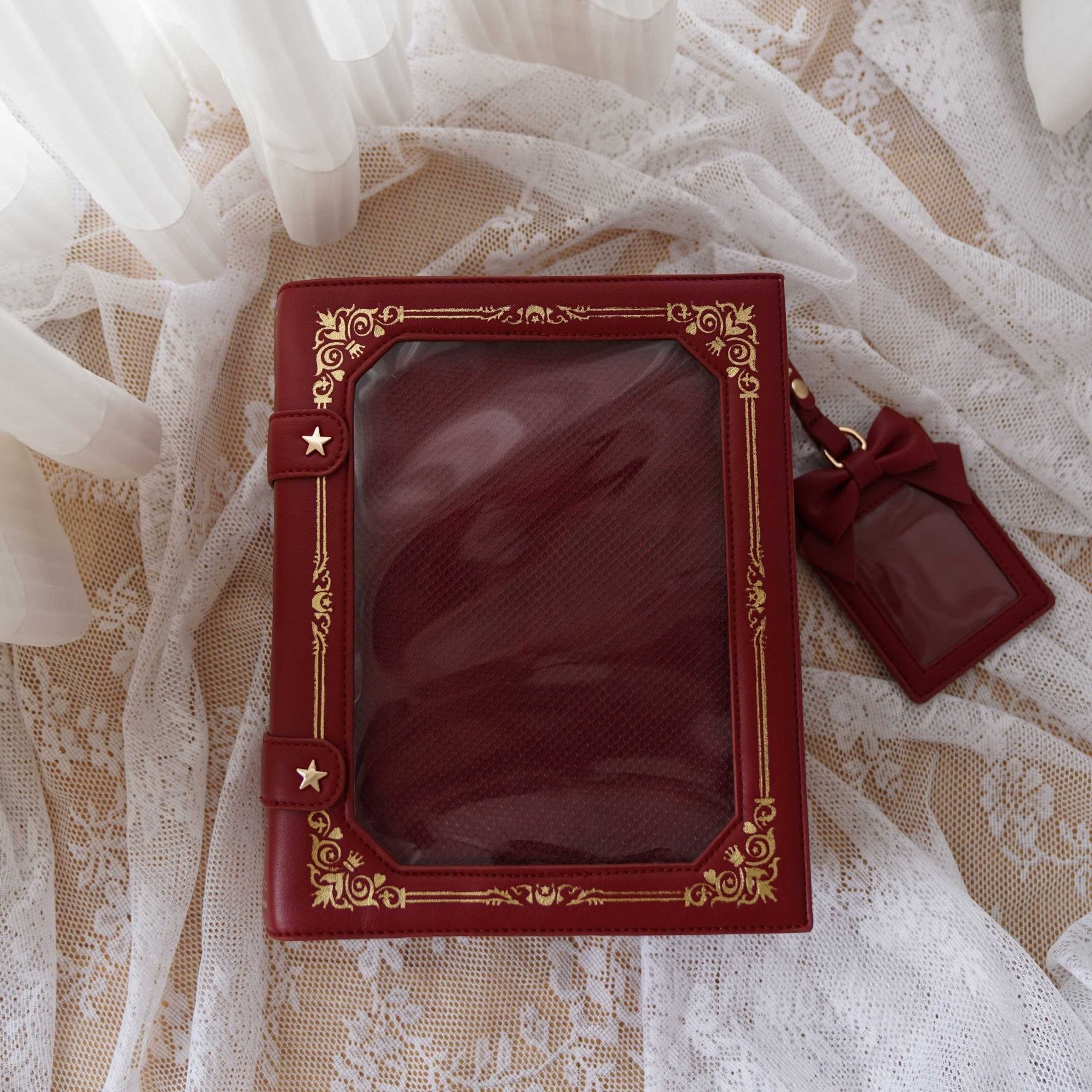 Kawaii Gilded Magic Book Ita Bag 1285 - LolitaEraRedKawaii Gilded Magic Book Ita Bag 1285