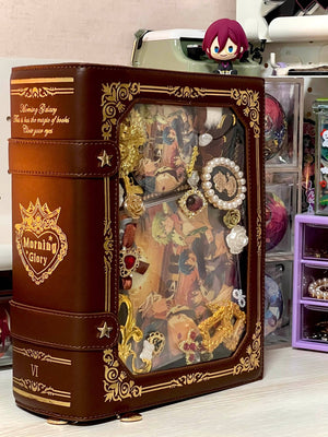 Kawaii Gilded Magic Book Ita Bag 1285 - LolitaEraPurpleKawaii Gilded Magic Book Ita Bag 1285