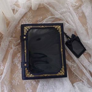 Kawaii Gilded Magic Book Ita Bag 1285 - LolitaEraDeep BlueKawaii Gilded Magic Book Ita Bag 1285