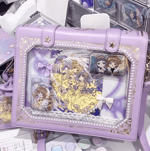 Kawaii Gilded Magic Book Ita Bag 1285 - LolitaEraBeigeKawaii Gilded Magic Book Ita Bag 1285